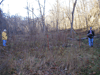 A view of the old schoolhouse site, which was used last year as an
archeological site